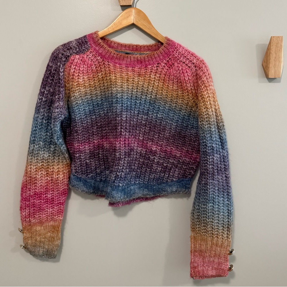 NEW Golden Days Paris multicoloured cropped sweater